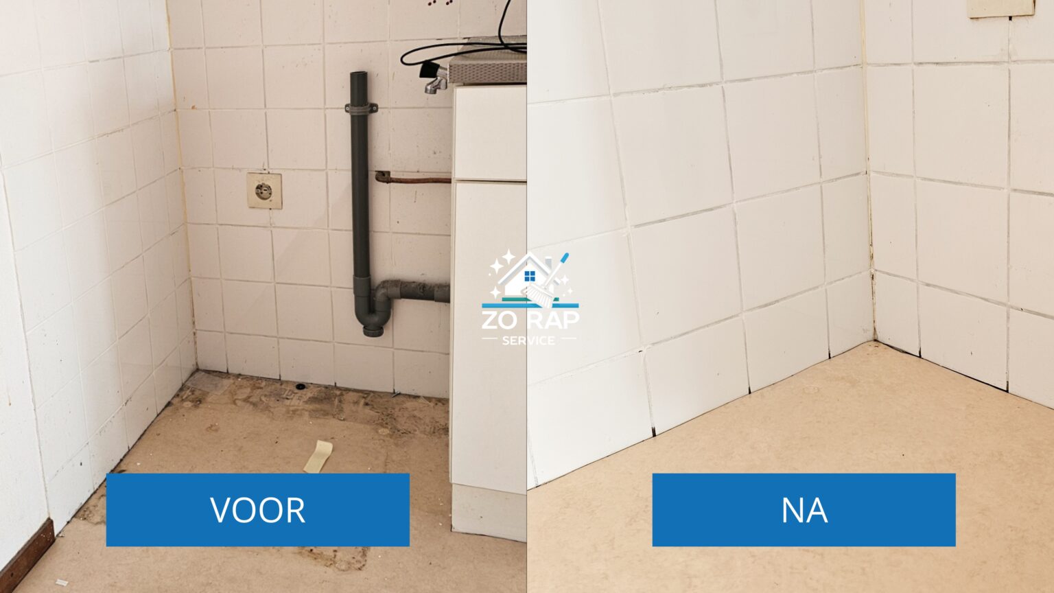 Schoonmaak Before and after
